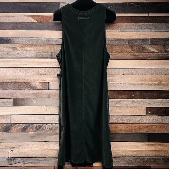 HSZ Studio Long Sleeveless Olive Color Dress Size S - Picture 9 of 13